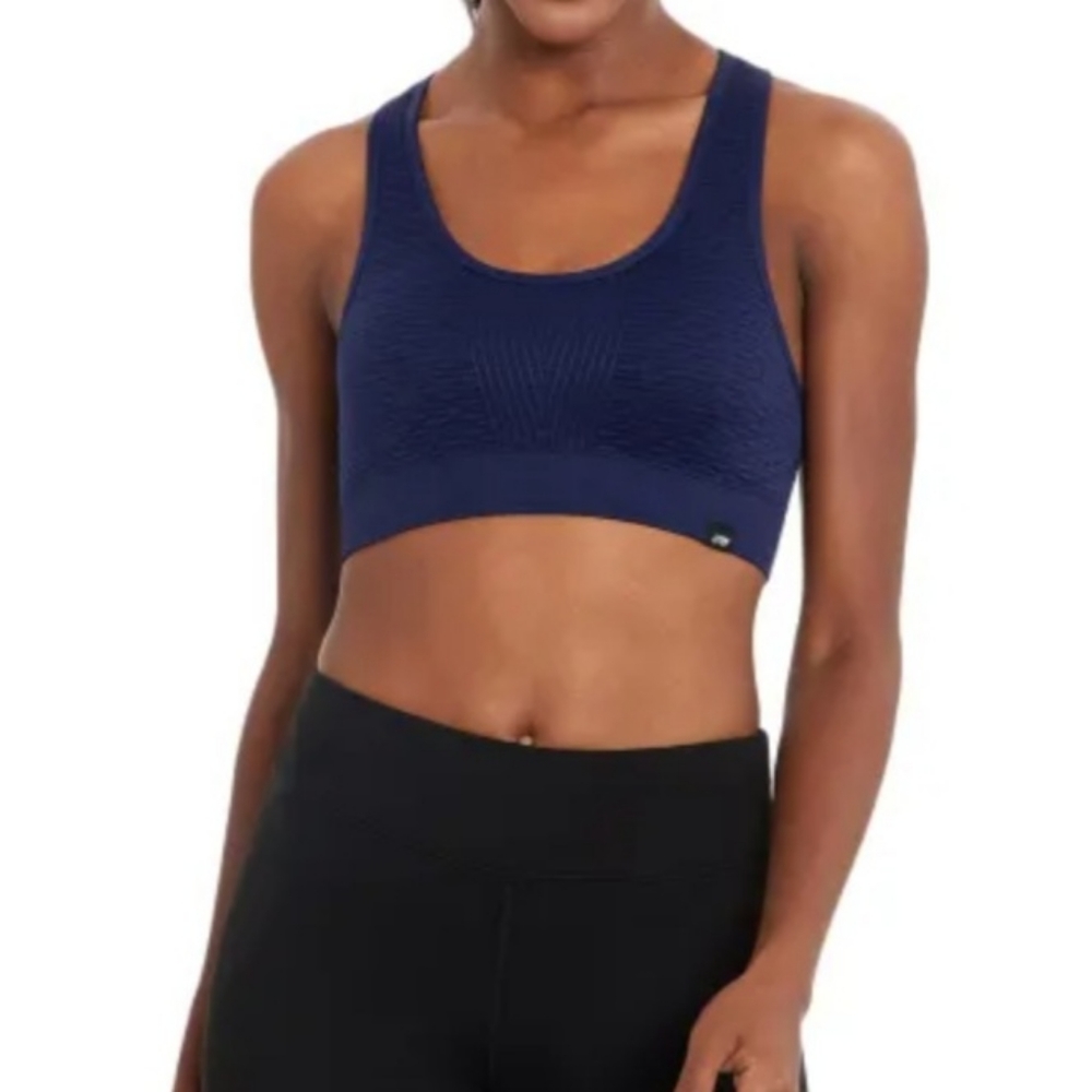 Marika Weave Sports Bra Navy NWT S